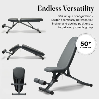 Adjustable Foldable Weight Bench for Home Gym