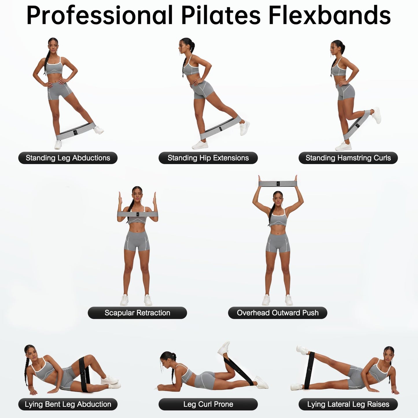 Fabric Resistance Bands Set for Training