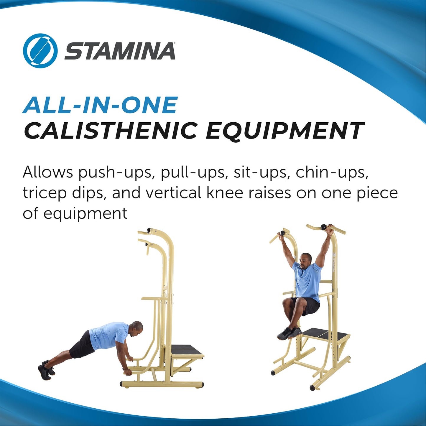 Pull Up Bar and Dip Station for Home Gym