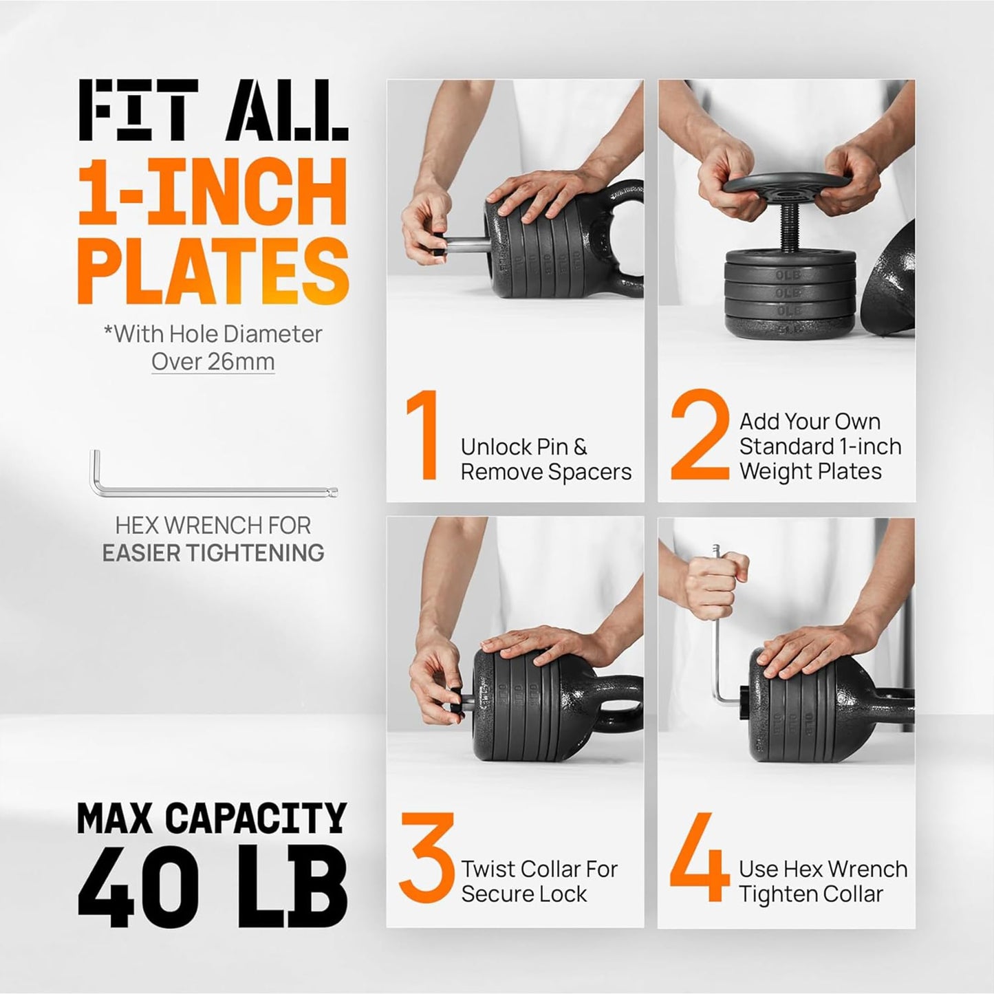 Adjustable Kettlebell Set for Strength Training