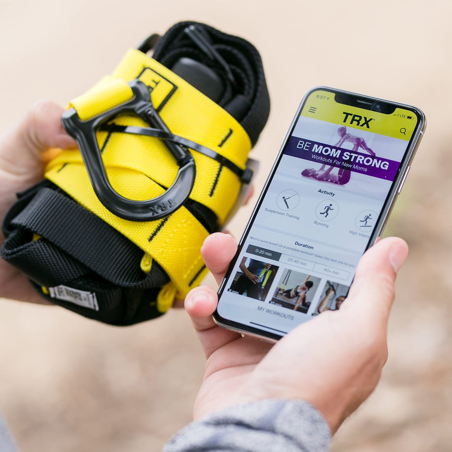 Portable Suspension Trainer for Full Body Workouts