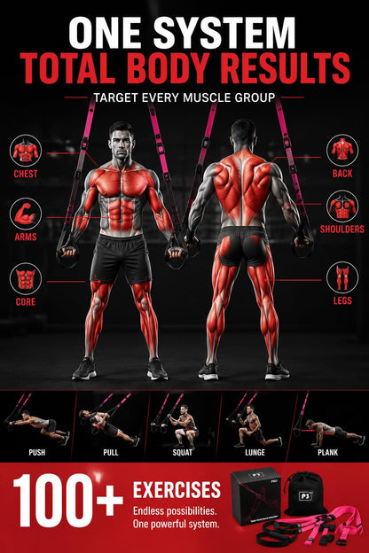 Suspension Trainer System for Full Body Workouts