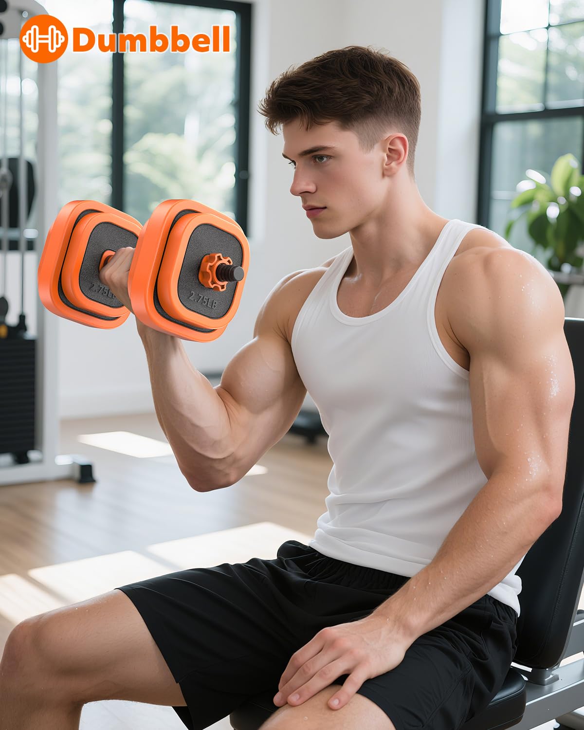 Adjustable Dumbbell Set for Home Gym Workouts
