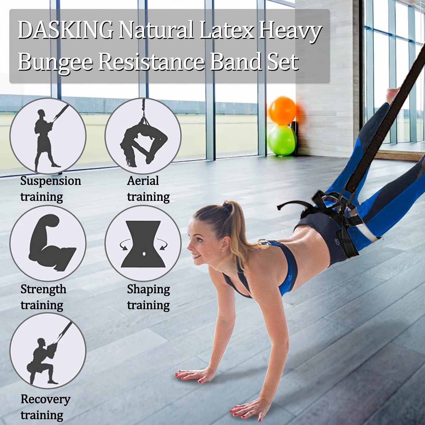 Latex Resistance Bands Set for Home Training