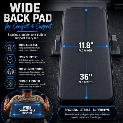 Adjustable Foldable Weight Bench for Home Gym