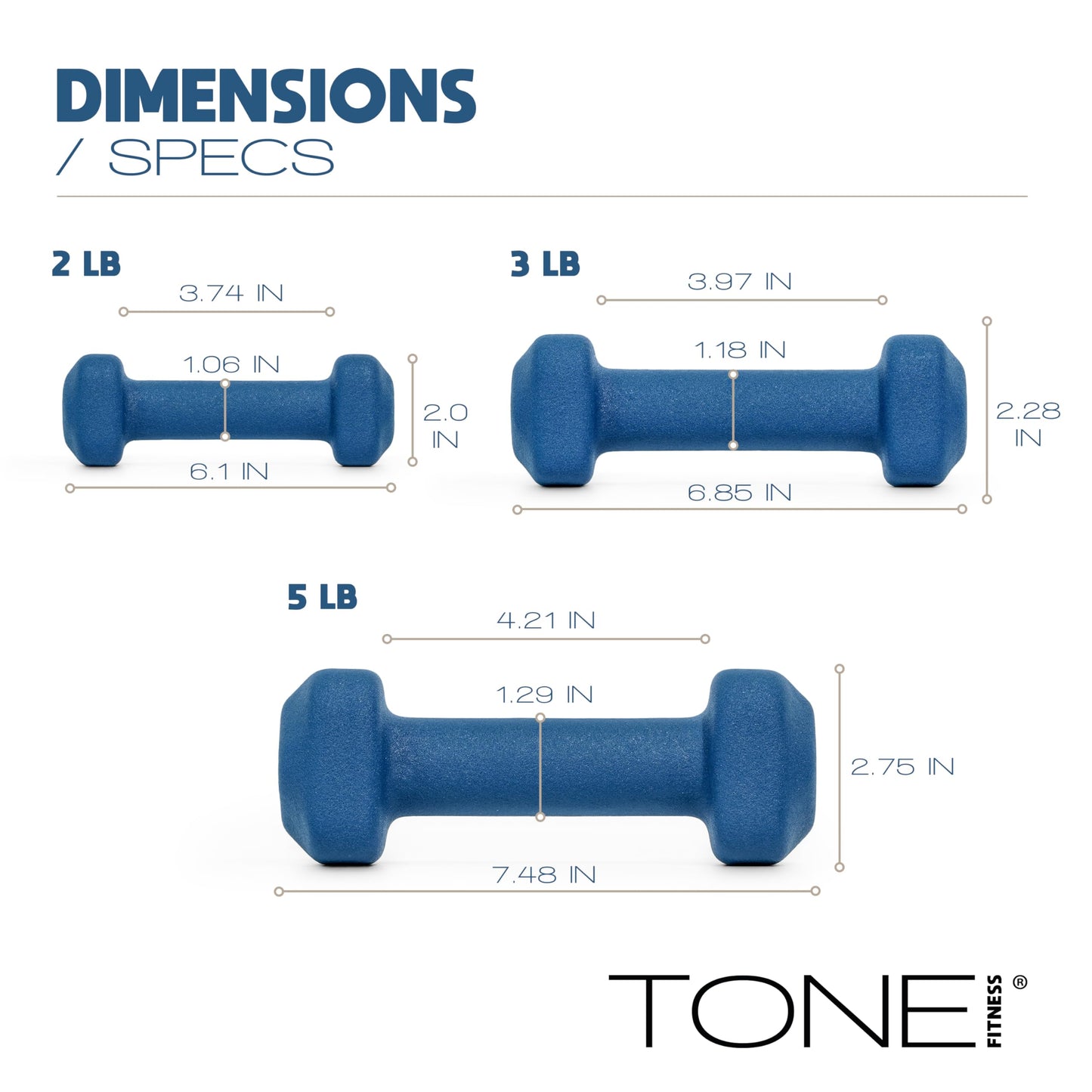 Neoprene Dumbbell Set with Storage Rack