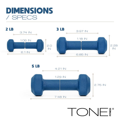 Neoprene Dumbbell Set with Storage Rack