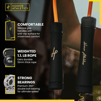 Weighted PVC Jump Rope for High Intensity Training