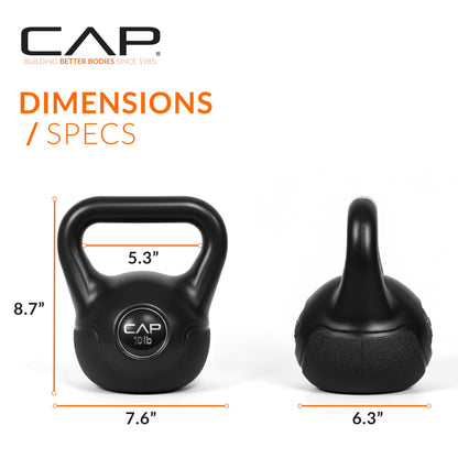 Vinyl Coated Kettlebell Set for Training