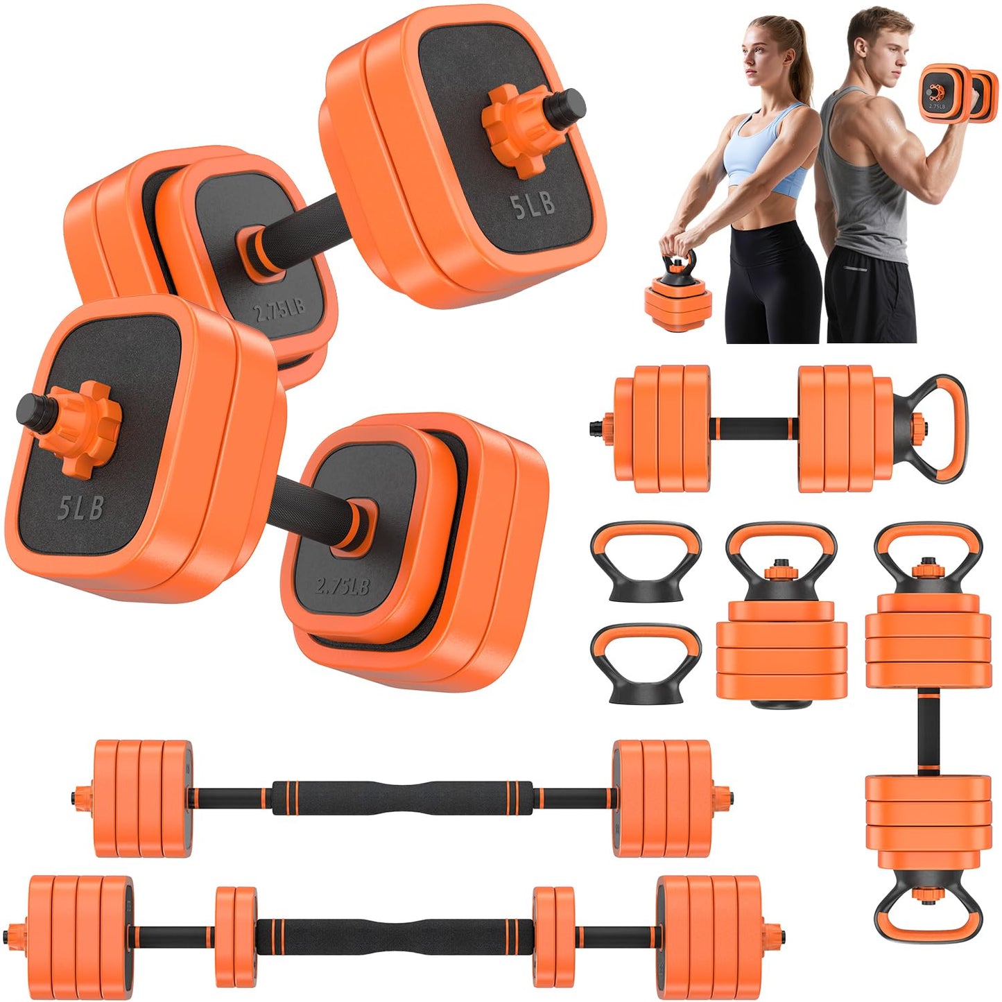 Adjustable Dumbbell Set for Home Gym Workouts