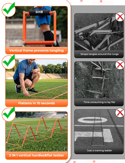 Agility Ladder Hurdles for Speed Training