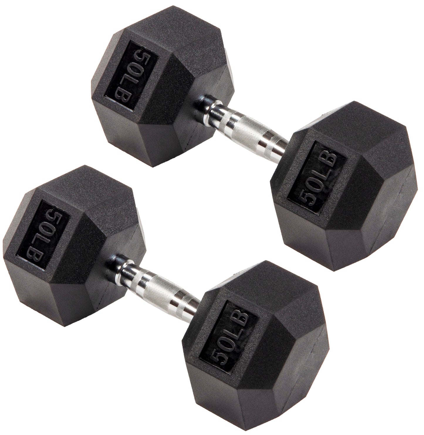 Rubber Coated Hex Dumbbells for Home Training