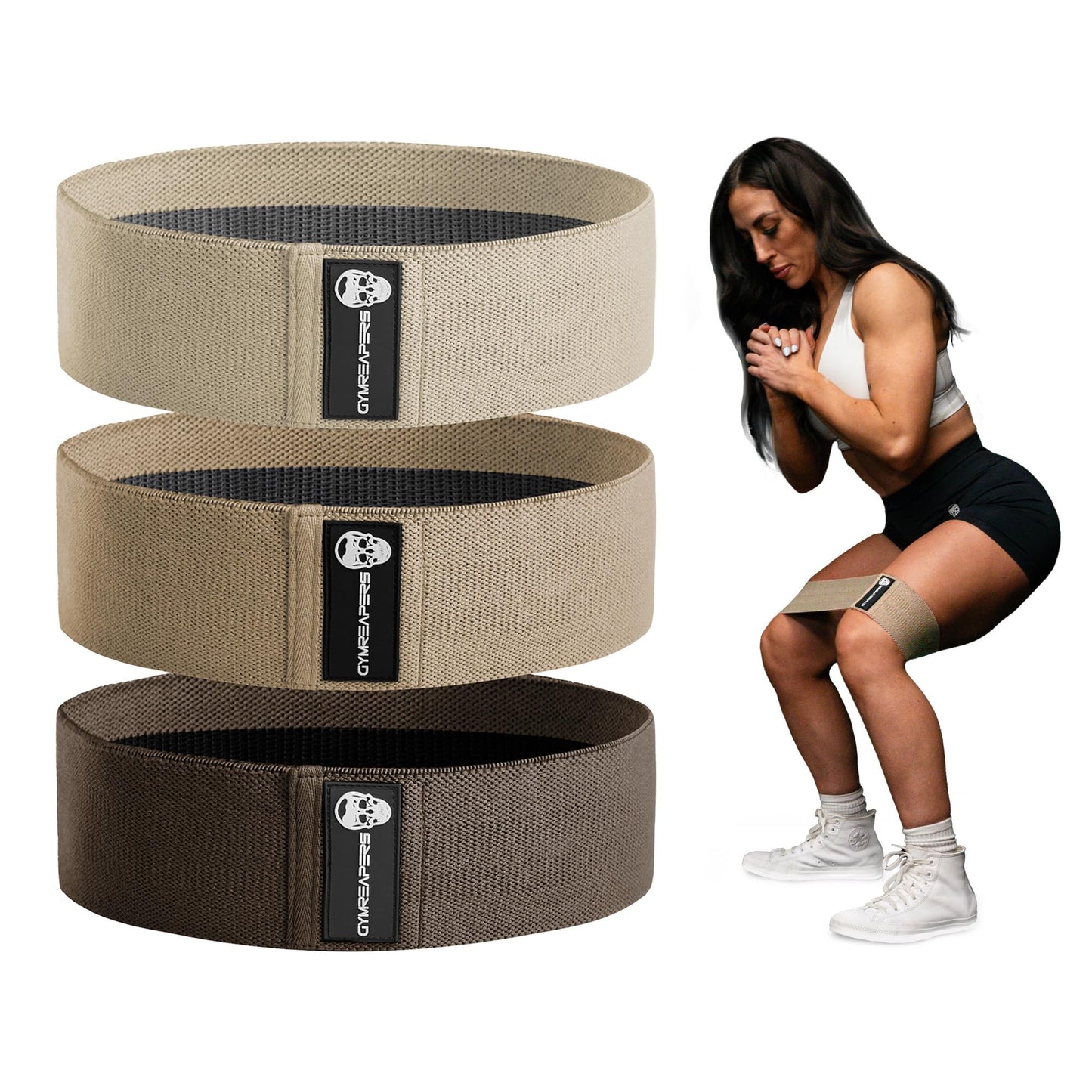 Fabric Hip Bands Set for Leg Training