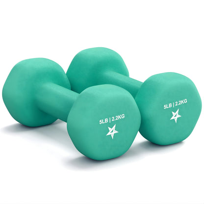 Neoprene Coated Dumbbell Weights for Training