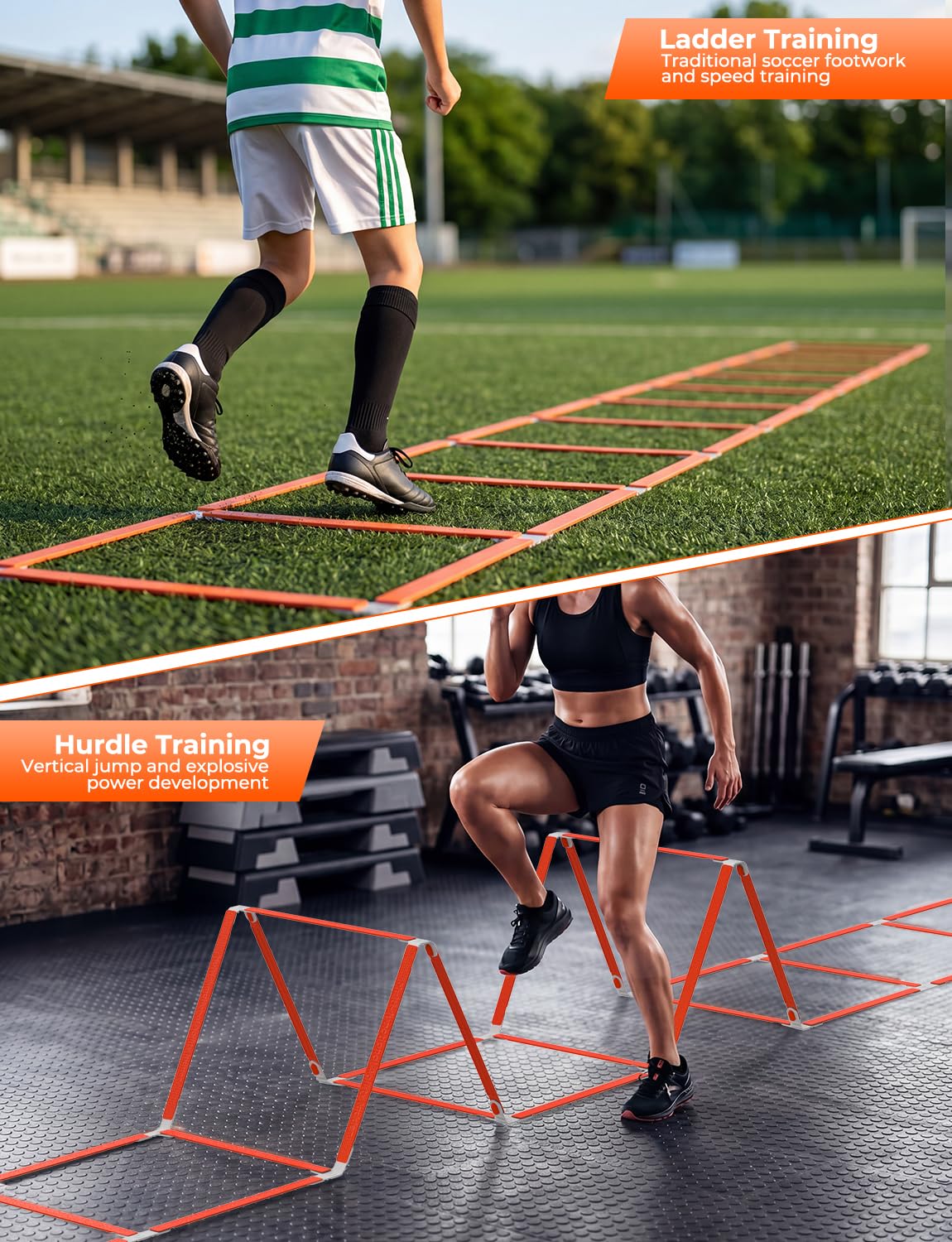 Agility Ladder Hurdles for Speed Training