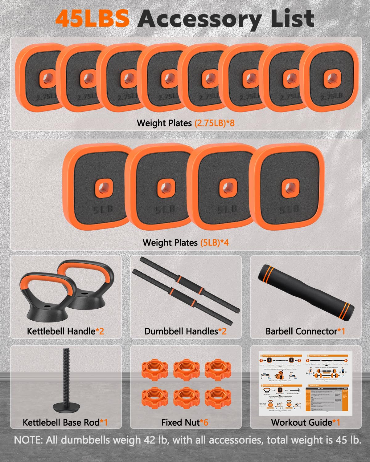 Adjustable Dumbbell Set for Home Gym Workouts