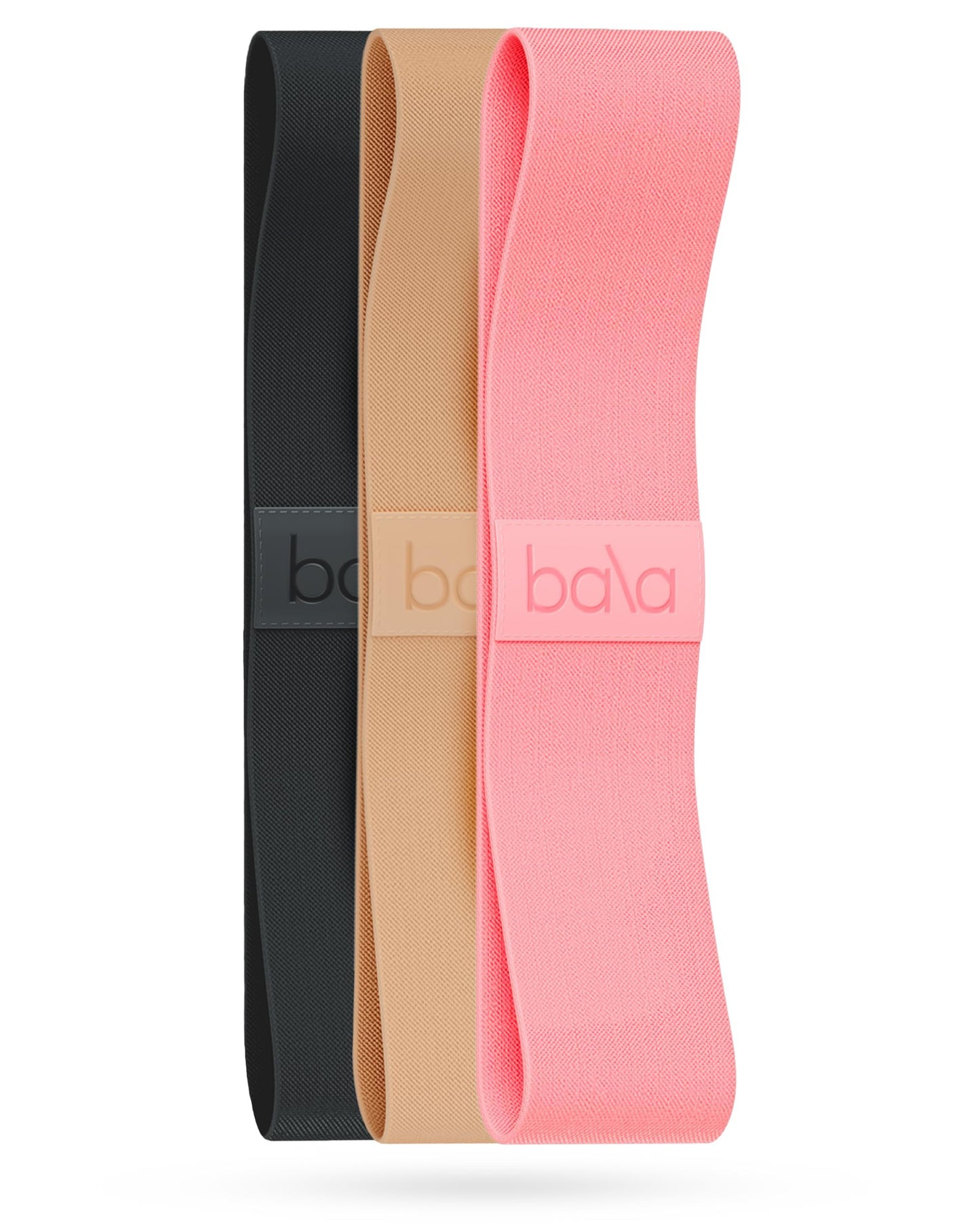 Bala Bands Resistance Bands, Non-Slip Fabric Exercise Bands