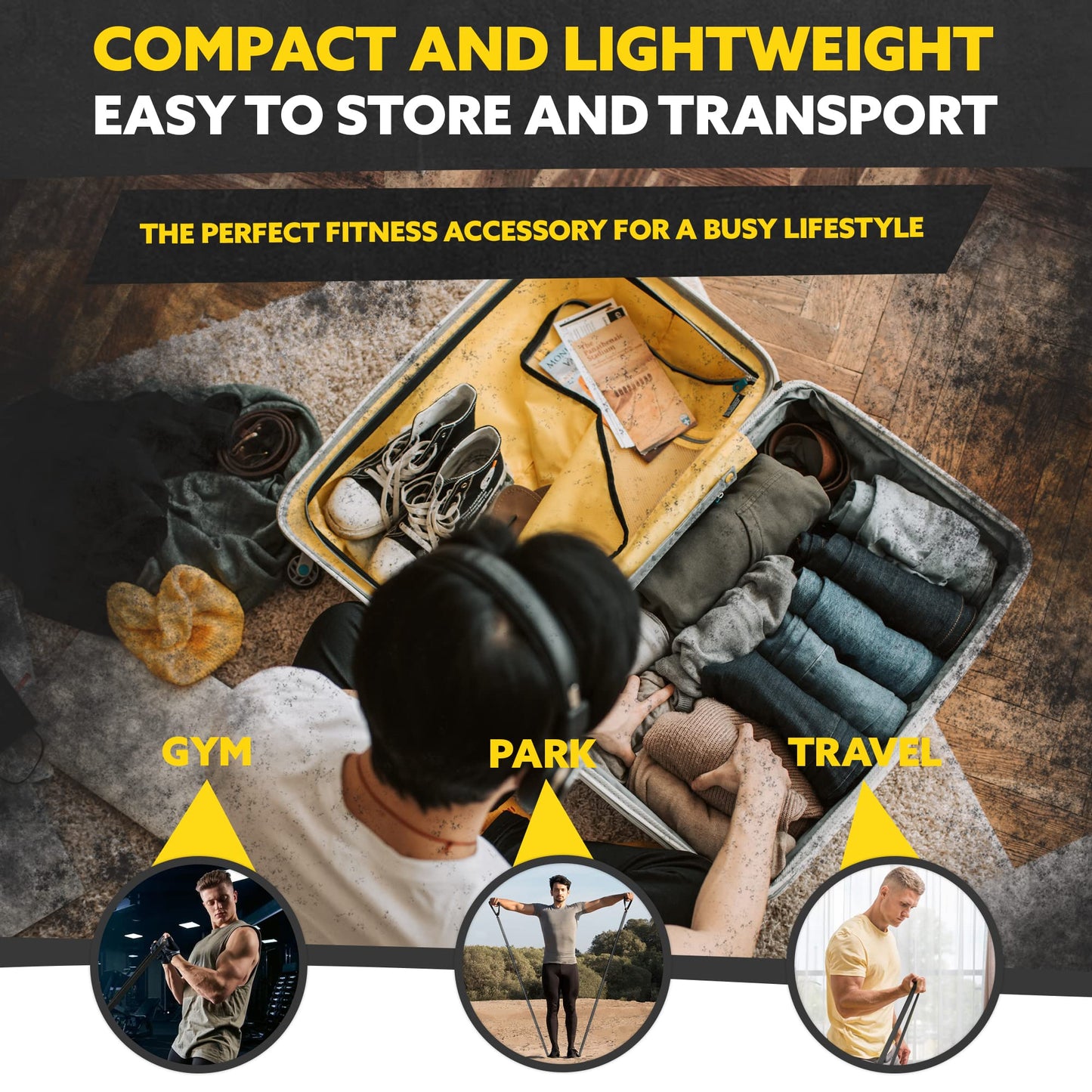 Long Resistance Bands Set for Strength Training