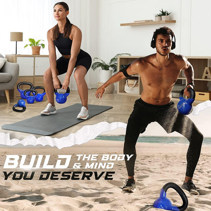 Vinyl Coated Kettlebell for Strength Training