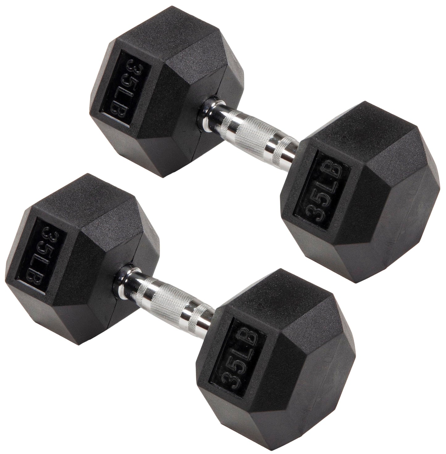 Rubber Coated Hex Dumbbells for Home Training