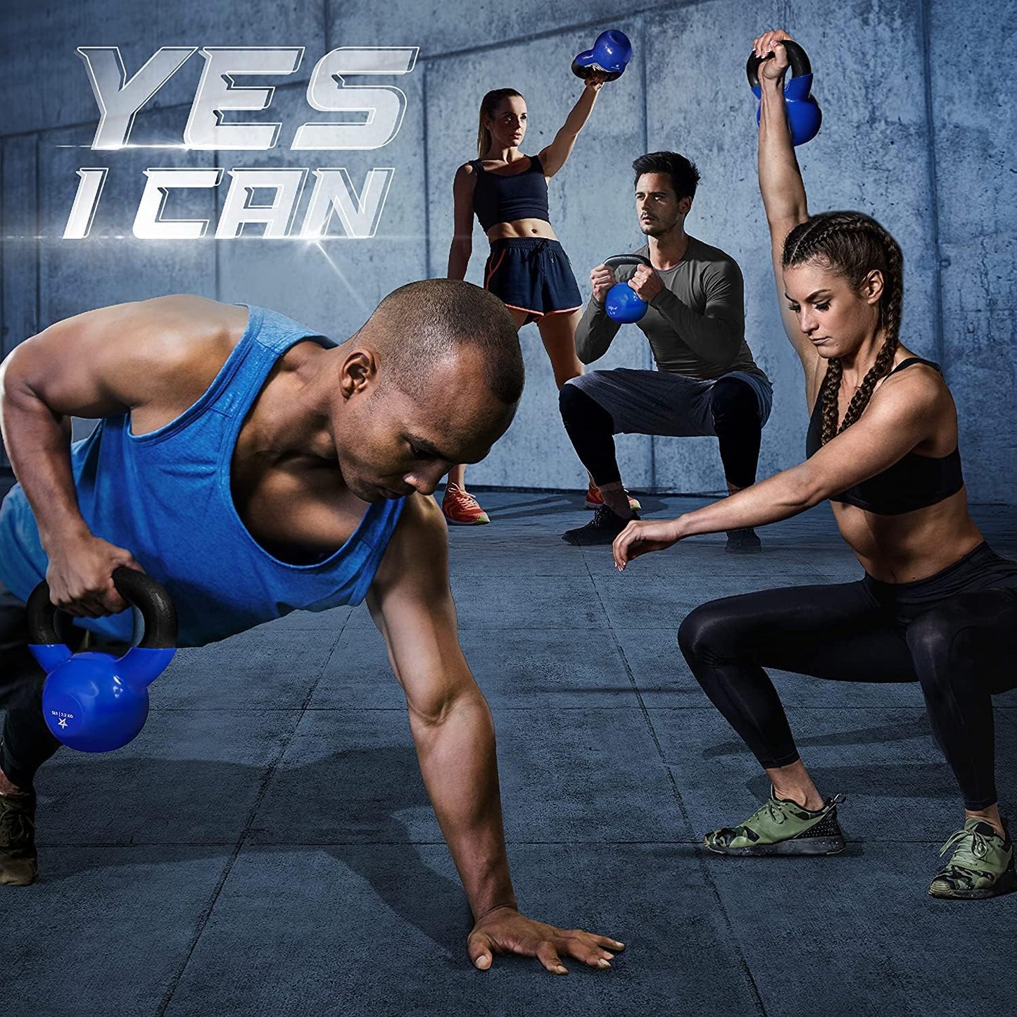 Vinyl Coated Kettlebell for Strength Training