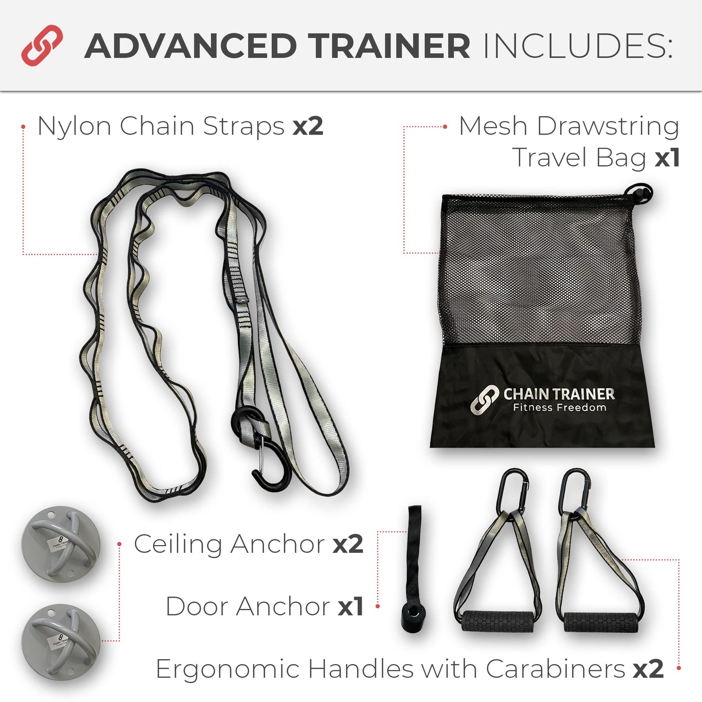 Portable Suspension Trainer for Full Body Workouts