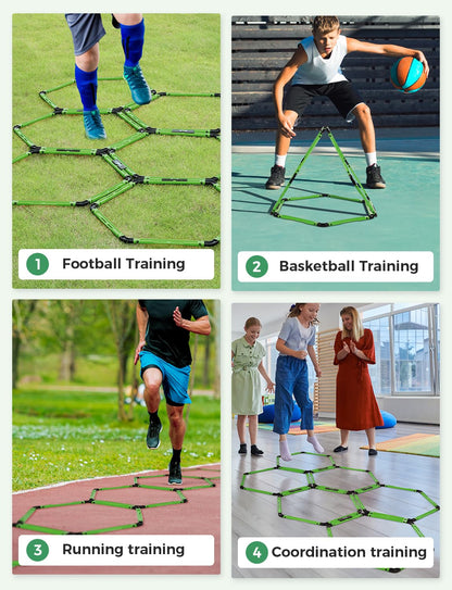Hex Agility Rings for Speed Footwork Training