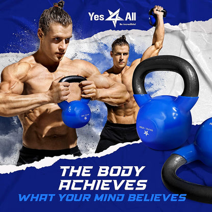 Vinyl Coated Kettlebell for Strength Training