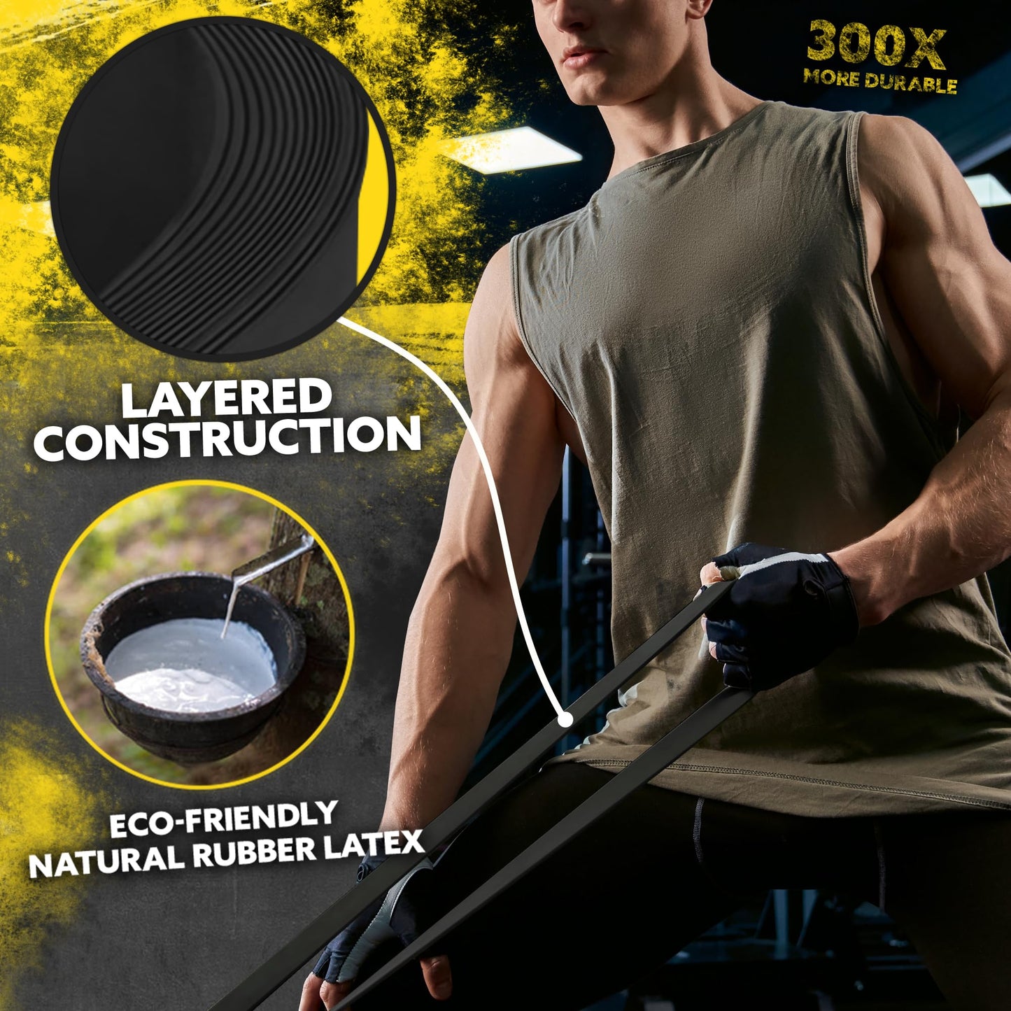 Long Resistance Bands Set for Strength Training