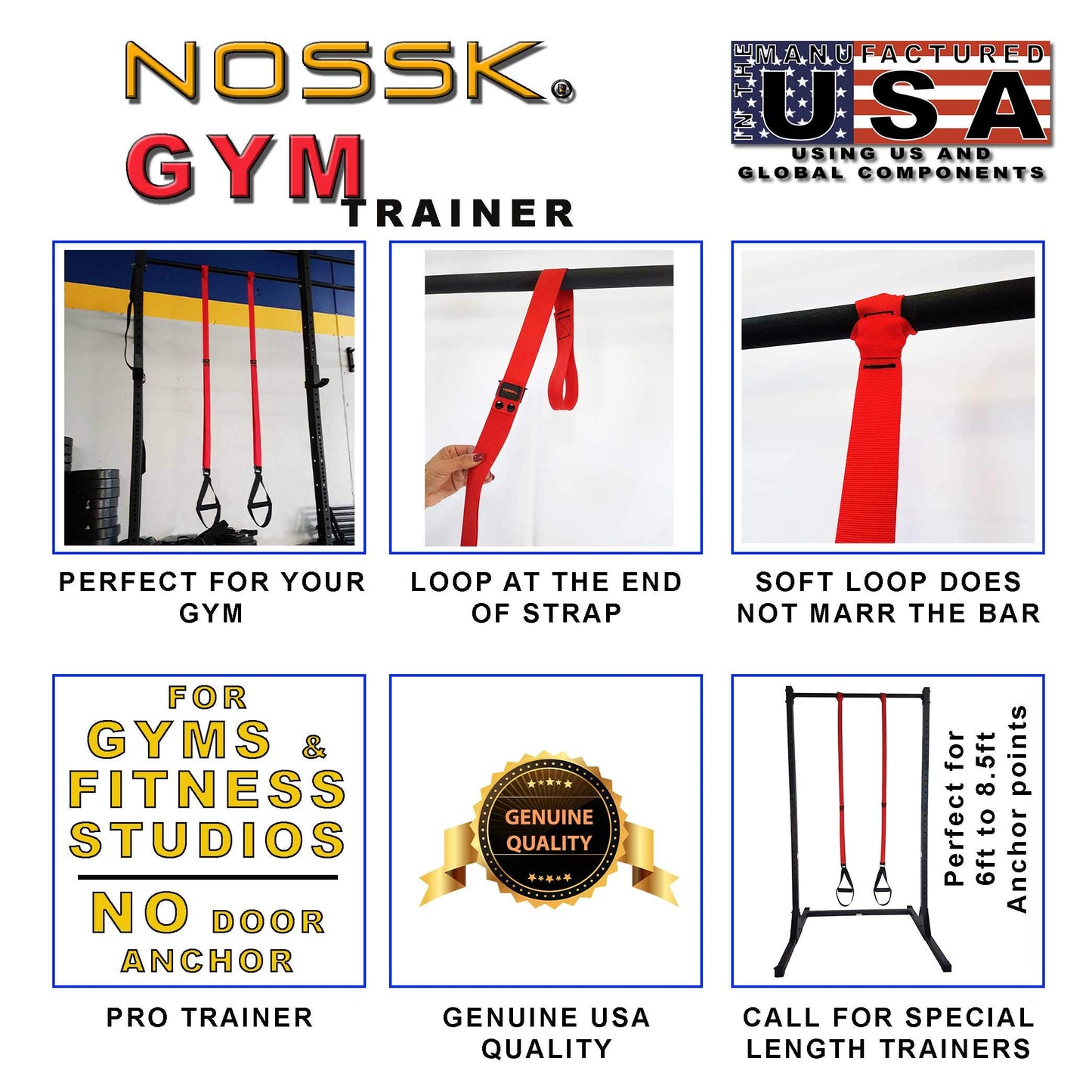 Suspension Trainer Set for Full Body Workouts
