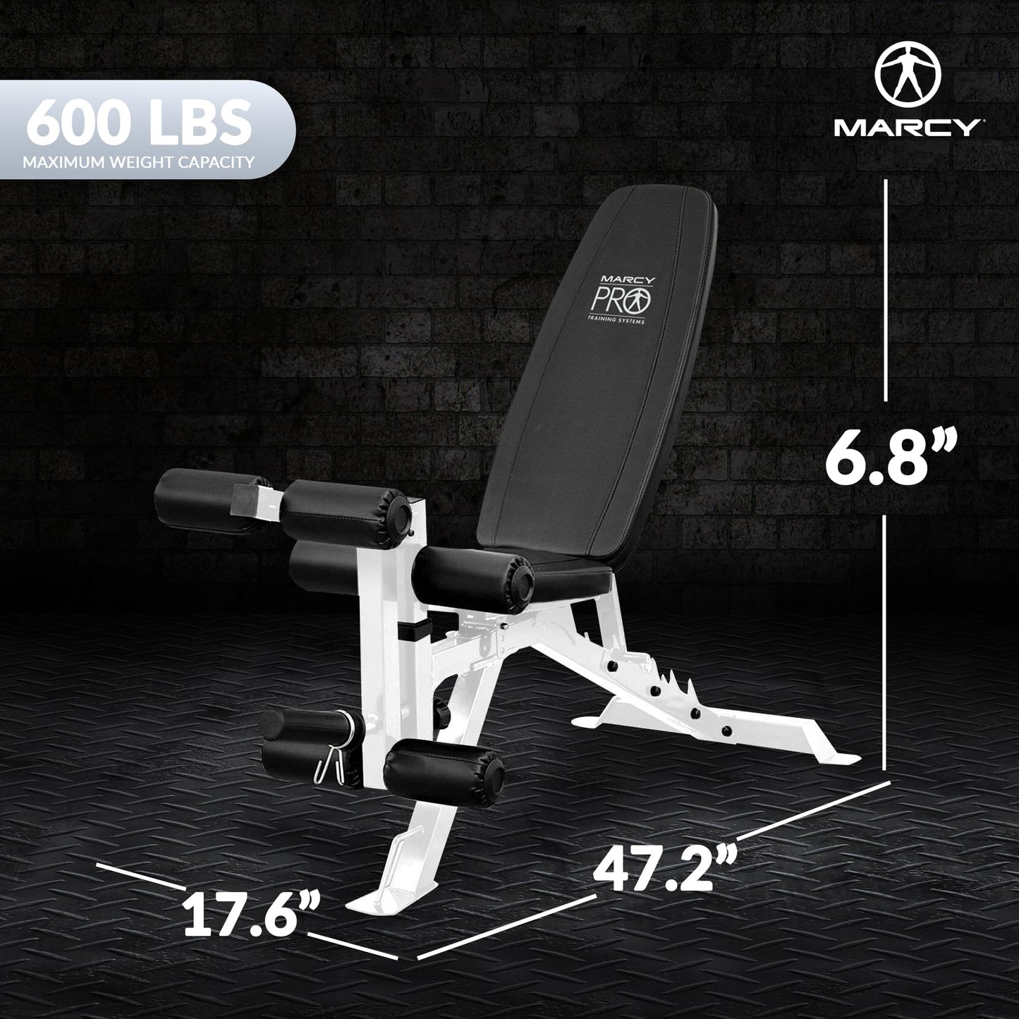 Foldable Adjustable Weight Bench for Home Gym