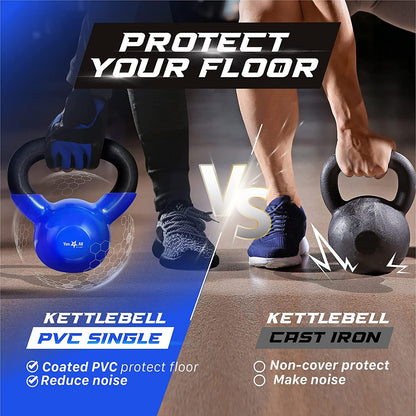 Vinyl Coated Kettlebell for Strength Training