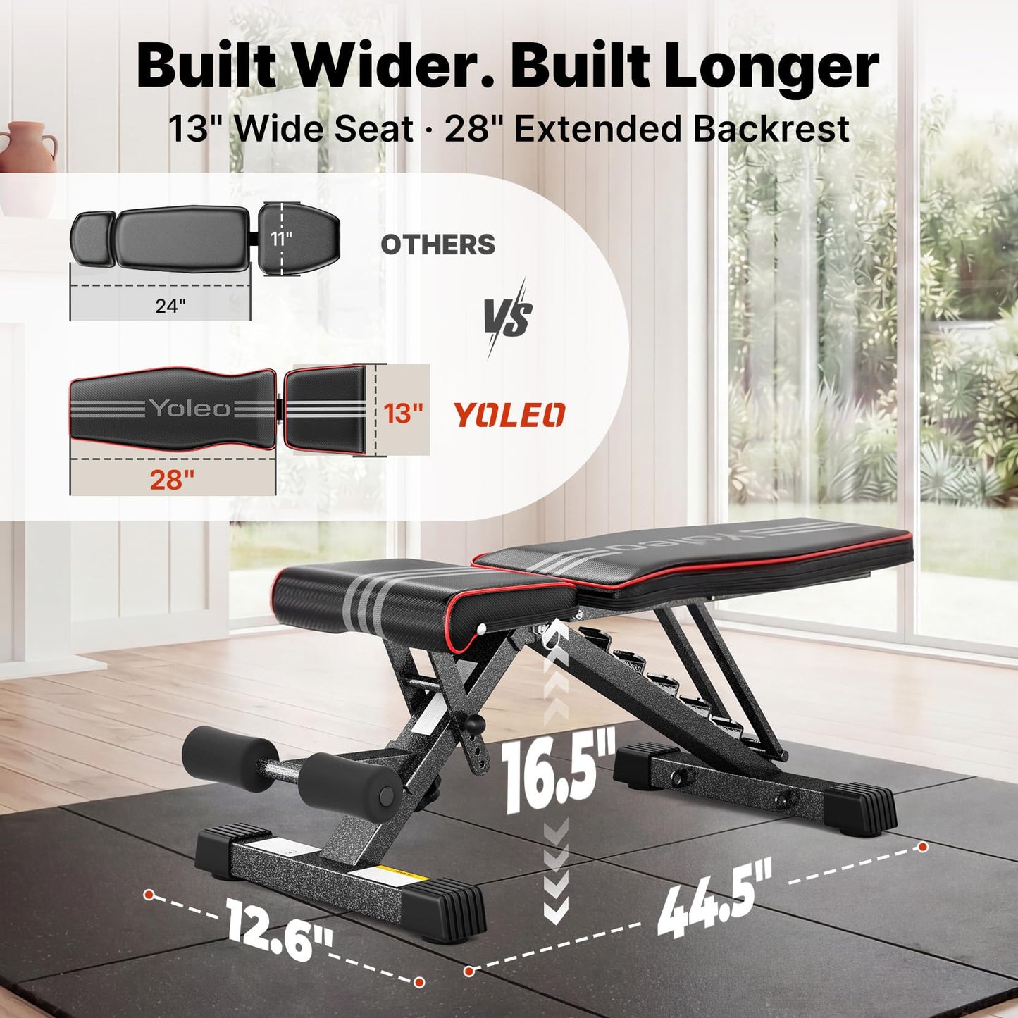 Adjustable Weight Bench for Home Gym Training