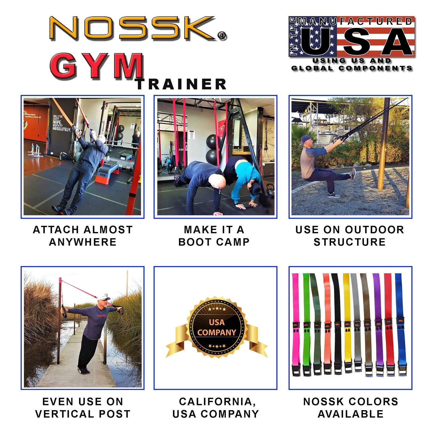 Suspension Trainer Set for Full Body Workouts